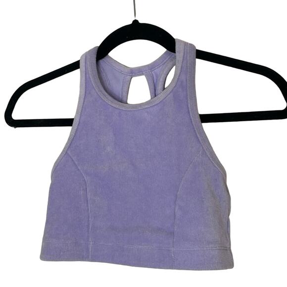 aerie Other - NWT Aerie Comfy Corduroy Lavender Purple Sports Bra Size XS